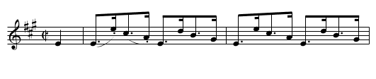 Flockton's Hornpipe - staff notation