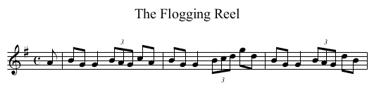 Flogging Reel, The - staff notation