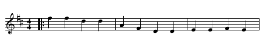 Flop Eared Mule - staff notation