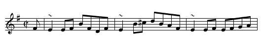 Flora MacDonald - staff notation