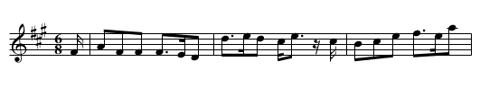 Flora Macdonald's Adieu to the Prince - staff notation