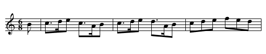 Flora's Vagaries - staff notation