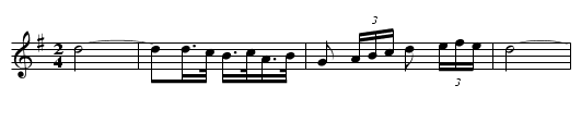 Floréu (CT 309) - staff notation