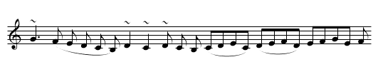 Floréu (MG 20) - staff notation