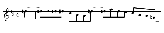 Florida Blues - staff notation