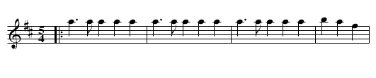 Flöteren stämma - staff notation