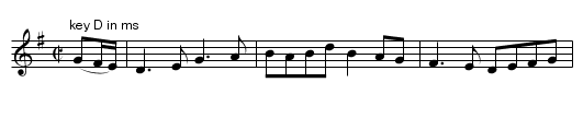 Flours of Edinburgh. JaW.020 - staff notation