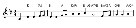 Flow Gently, Sweet Afton #3 - staff notation