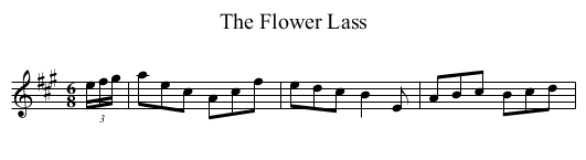 Flower Lass, The - staff notation