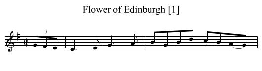 Flower of Edinburgh [1] - staff notation