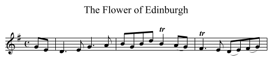Flower of Edinburgh, The - staff notation