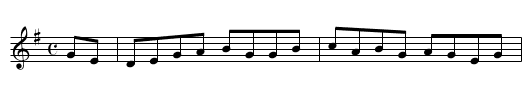 Flower of the Flock - staff notation