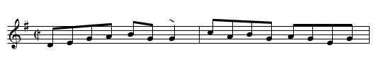 Flower of the Flock - staff notation