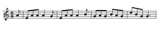 Flower of the Vale - staff notation