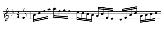 Flowers of Cahirciveen -- Reel - staff notation