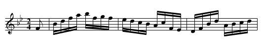Flowers of Cahirciveen - staff notation