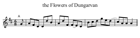 Flowers of Dungarvan, the  - staff notation