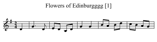 Flowers of Edinburgggg [1] - staff notation