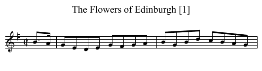 Flowers of Edinburgh [1], The - staff notation