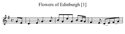 Flowers of Edinburgh [1] - staff notation