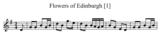 Flowers of Edinburgh [1] - staff notation