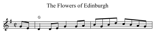 Flowers of Edinburgh, The - staff notation