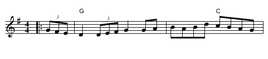 Flowers of Edinburgh - staff notation