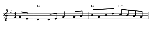 Flowers of Edinburgh - staff notation