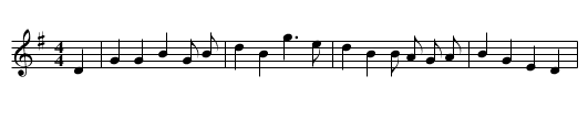 Flowers of Edinburgh - staff notation