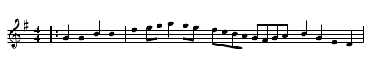 Flowers of Edinburgh - staff notation