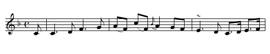 Flowers of Edinburgh - staff notation