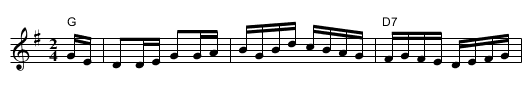 Flowers of Edinburgh - staff notation