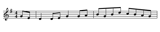Flowers of Edinburgh - staff notation
