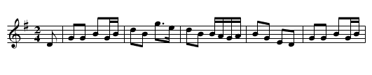 Flowers of Edinburgh - staff notation