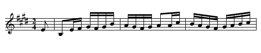 Flowers of Italy - staff notation