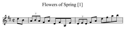 Flowers of Spring [1] - staff notation