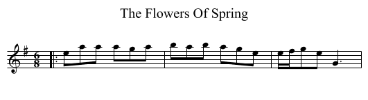 Flowers Of Spring, The  - staff notation