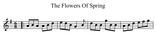 Flowers Of Spring, The  - staff notation