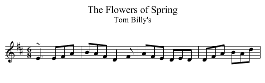 Flowers of Spring, The - staff notation