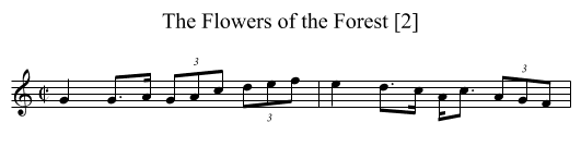 Flowers of the Forest [2], The - staff notation