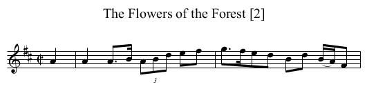 Flowers of the Forest [2], The - staff notation