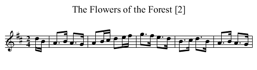 Flowers of the Forest [2], The - staff notation