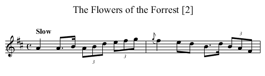 Flowers of the Forrest [2], The - staff notation