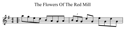 Flowers Of The Red Mill, The  - staff notation