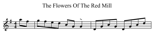 Flowers Of The Red Mill, The  - staff notation