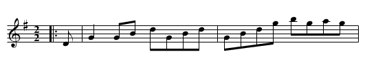 Flowing Tide (the) - staff notation