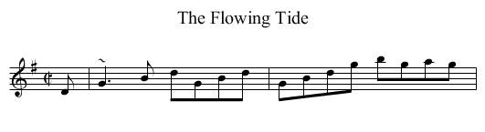 Flowing Tide, The - staff notation