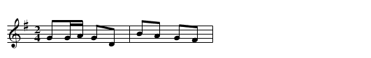 Flushing Quickstep - staff notation