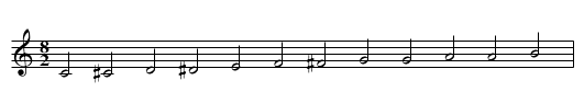 flûte à bec - staff notation