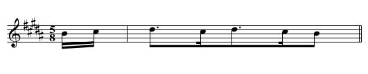 Flute Melody 1 - staff notation
